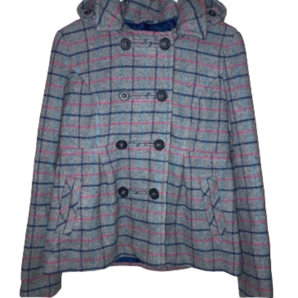 Women’s Plaid Coat Aeropostale